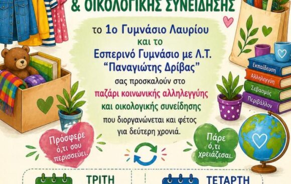 2o παζάρι κοινωνικής ευαισθητοποίησης και οικολογικής συνείδησης